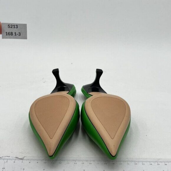 FSJ Women's Mid Kitten Heel Slingback Sandal Pointy Toe Sexy Pumps Comfortable - Picture 7 of 8